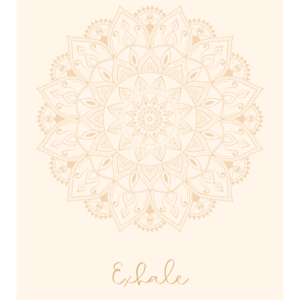 Exhale poster Yoga