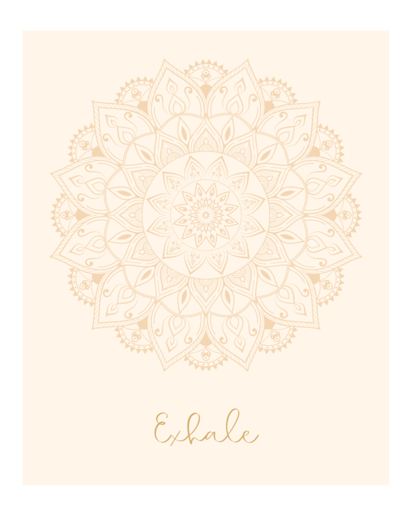 Exhale poster Yoga